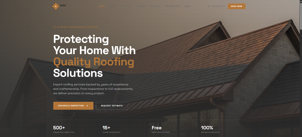 Apex Shield Roofing screenshot