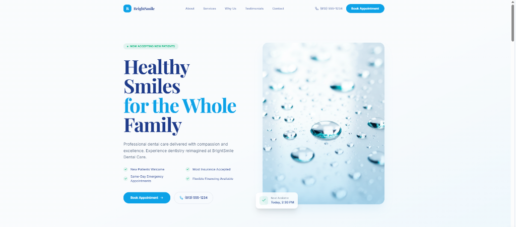 BrightSmile Dental screenshot