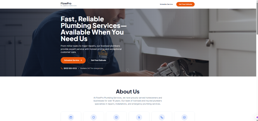 FlowPro Plumbing screenshot